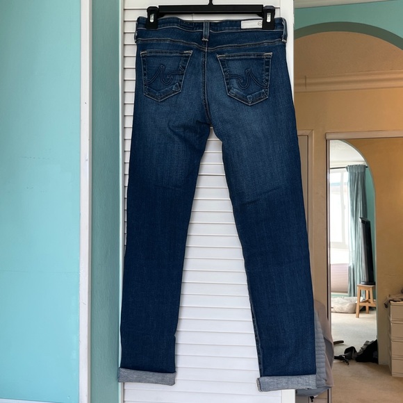 AG Jeans size 25 The Stilt Cigarette Roll-Up, raw hem, great condition - Picture 5 of 10